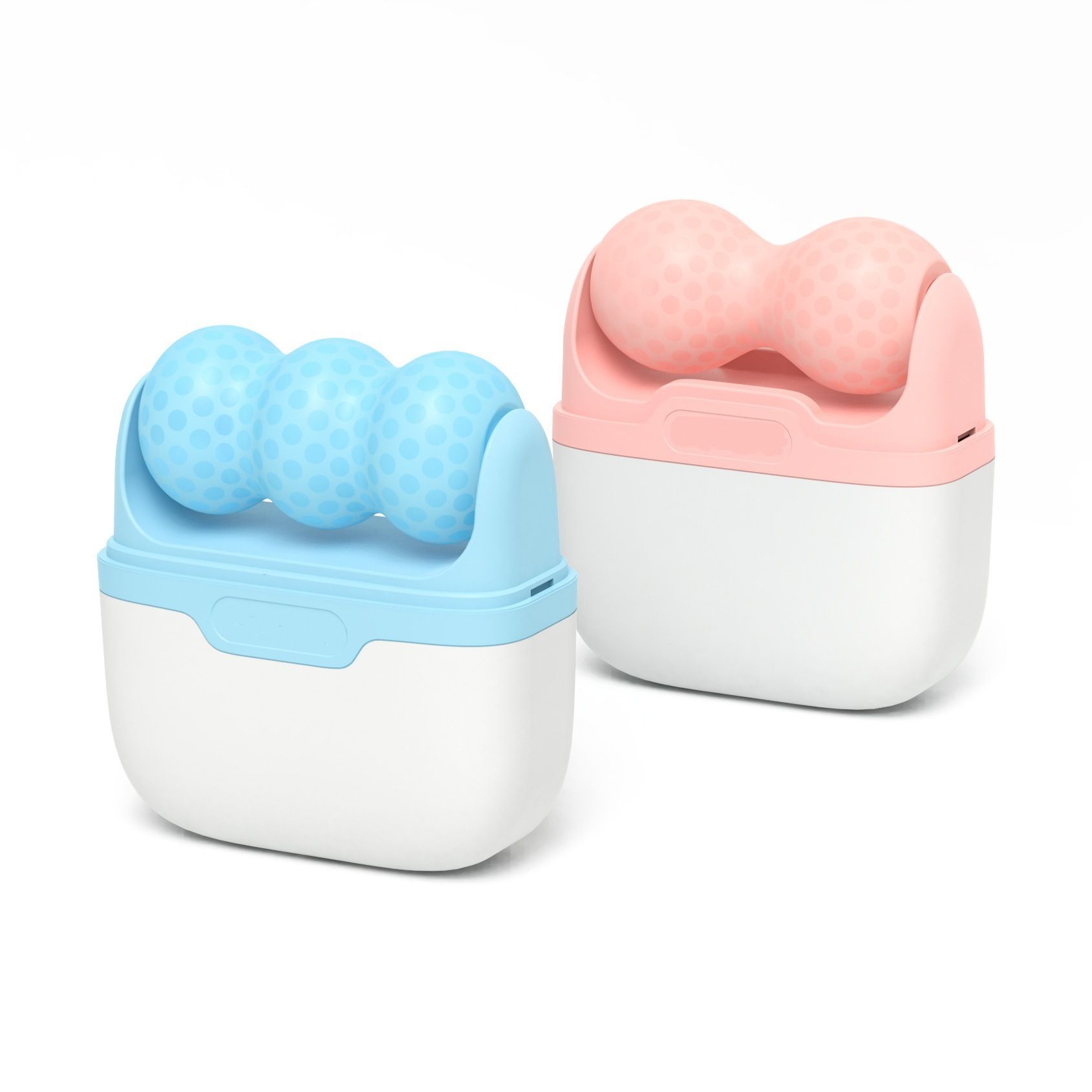 Double-head ice roller facial firming device, portable facial care and tightening lifting instrument