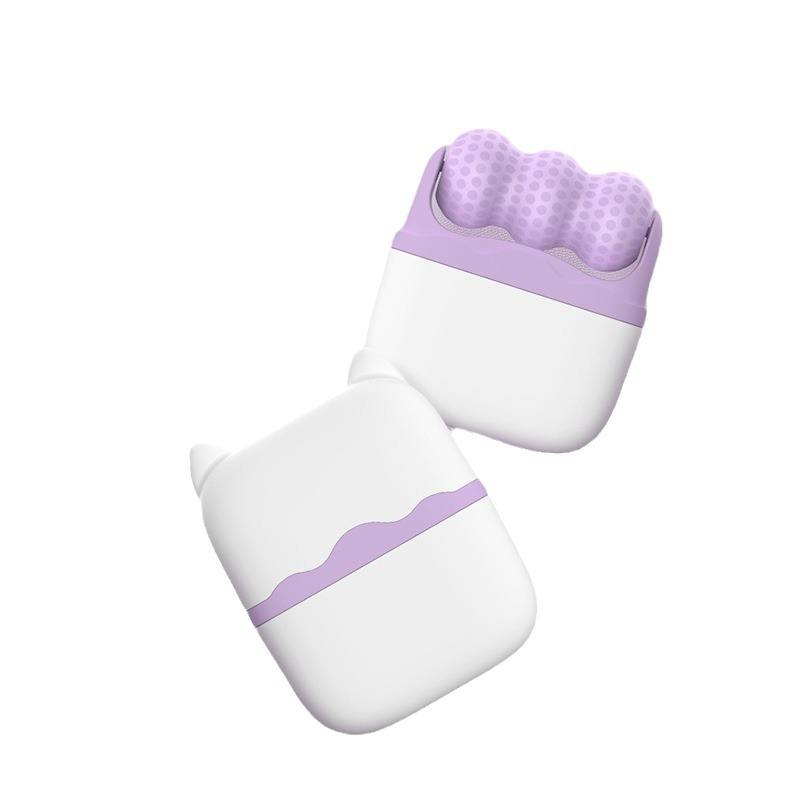 Double-head ice roller facial firming device, portable facial care and tightening lifting instrument