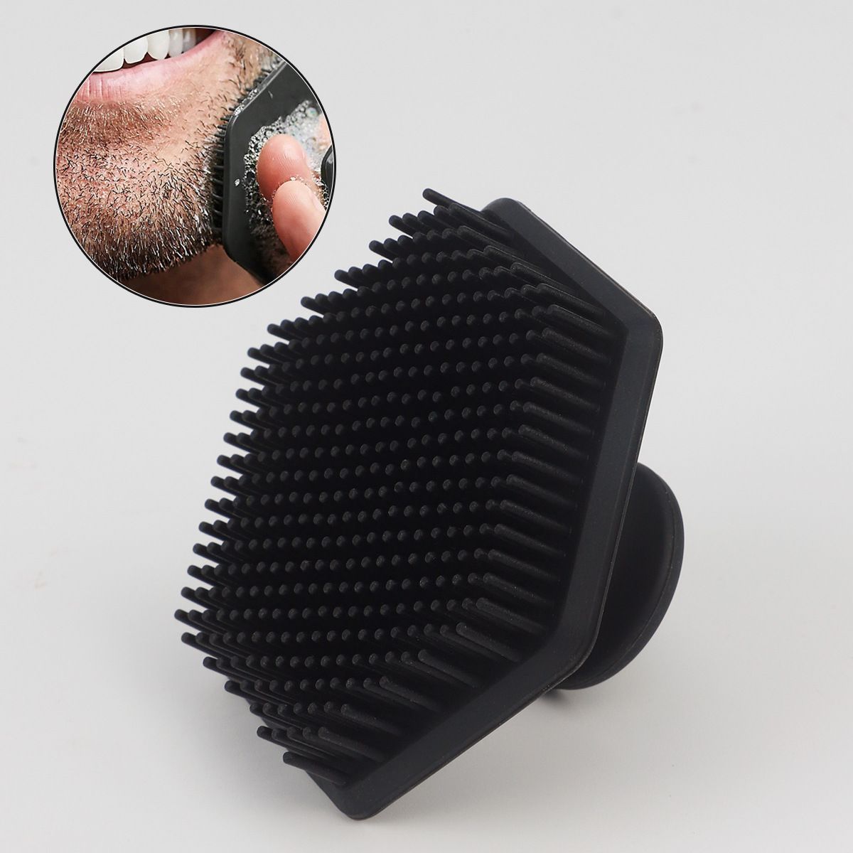 Silicone face wash brush Men's beard cleaning brush  Women's facial massage brush Soft silicone brush for cleaning pores and removing makeup