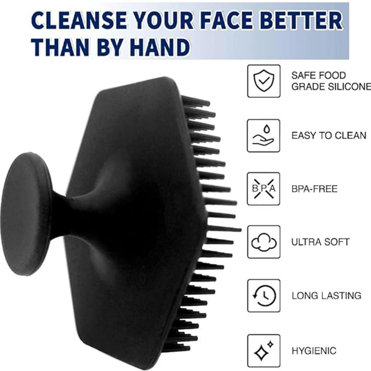 Silicone face wash brush Men's beard cleaning brush  Women's facial massage brush Soft silicone brush for cleaning pores and removing makeup