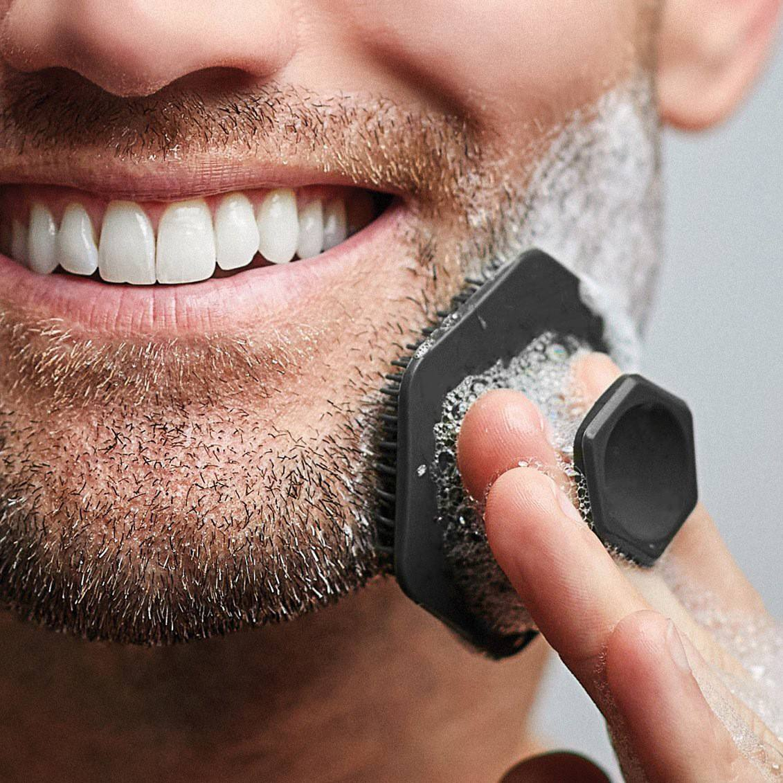 Silicone face wash brush Men's beard cleaning brush  Women's facial massage brush Soft silicone brush for cleaning pores and removing makeup