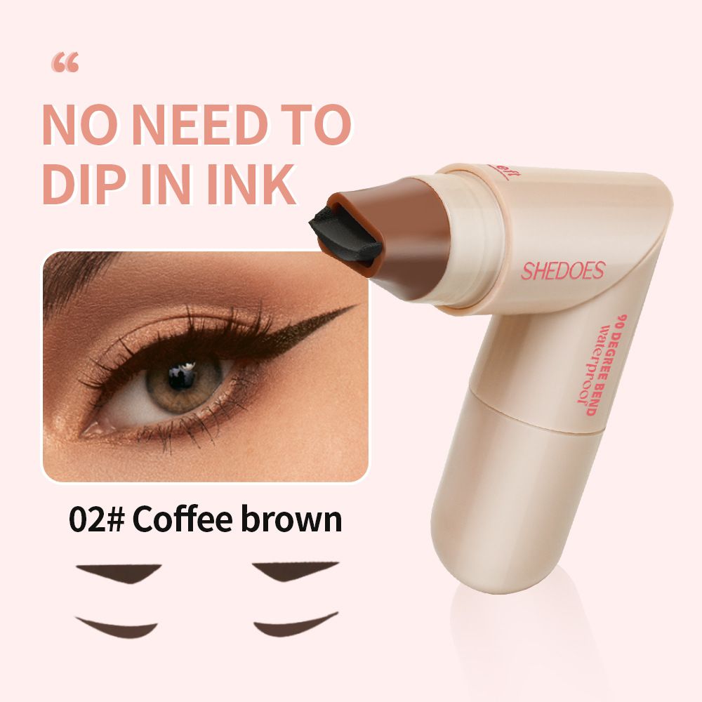Love Eyeline Stamp Waterproof Sweat-Resistant Long-lasting Bendable and Convenient Eyeliner Pen for Face Makeup