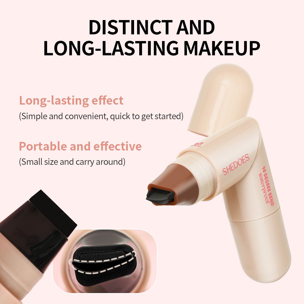 Love Eyeline Stamp Waterproof Sweat-Resistant Long-lasting Bendable and Convenient Eyeliner Pen for Face Makeup
