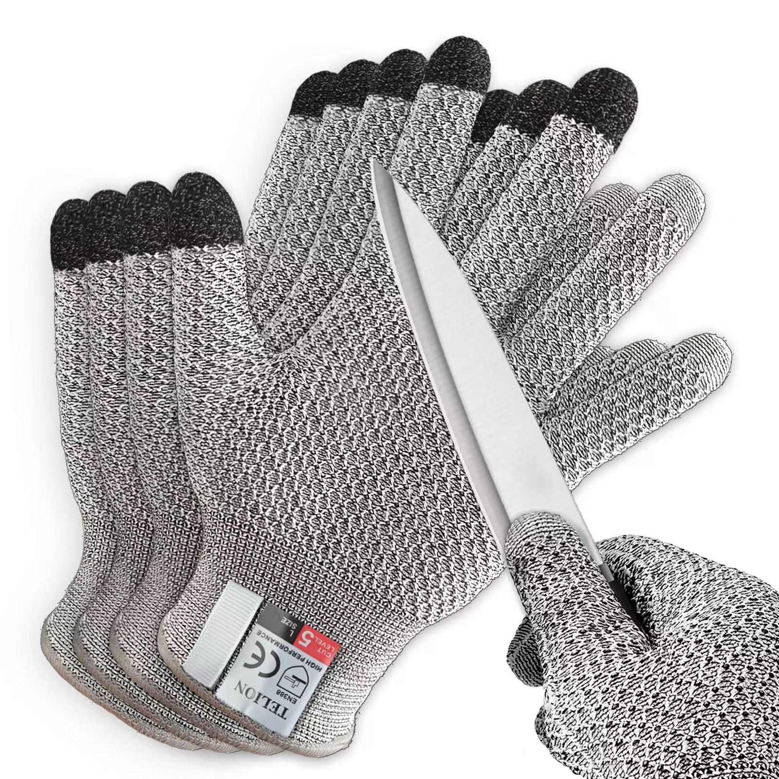 2 Pairs 4 Pcs Gloves with anti wear, breathable and anti-cut functions, suitable for various uses in the kitchen