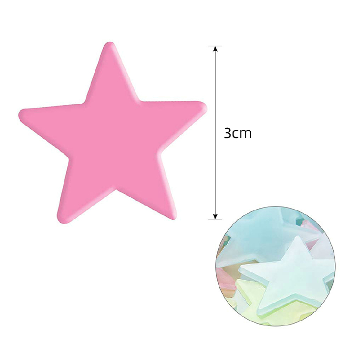 100PCS Luminous Wall Stickers Glow Stars Sticker Decals Kid Bedroom Home Decor Fluorescent Stickers Home Decor Living