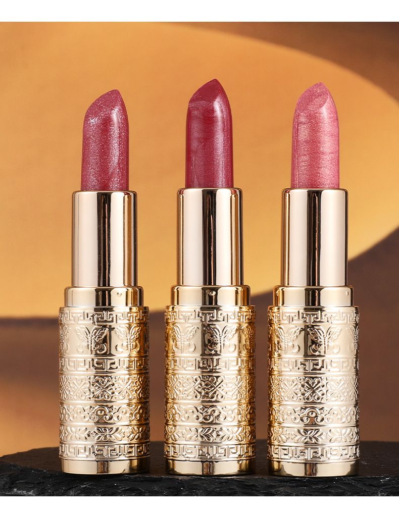 Metallic shimmering color lipstick - non-drying lipstick - water-resistant and moisturizing lip balm lipstick view 5