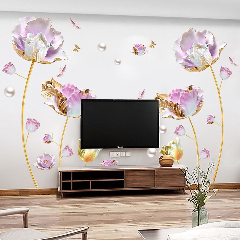 3D three-dimensional wall stickers for entrance decoration, wall stickers for living room walls, warm wallpaper designs, decorative stickers for walls