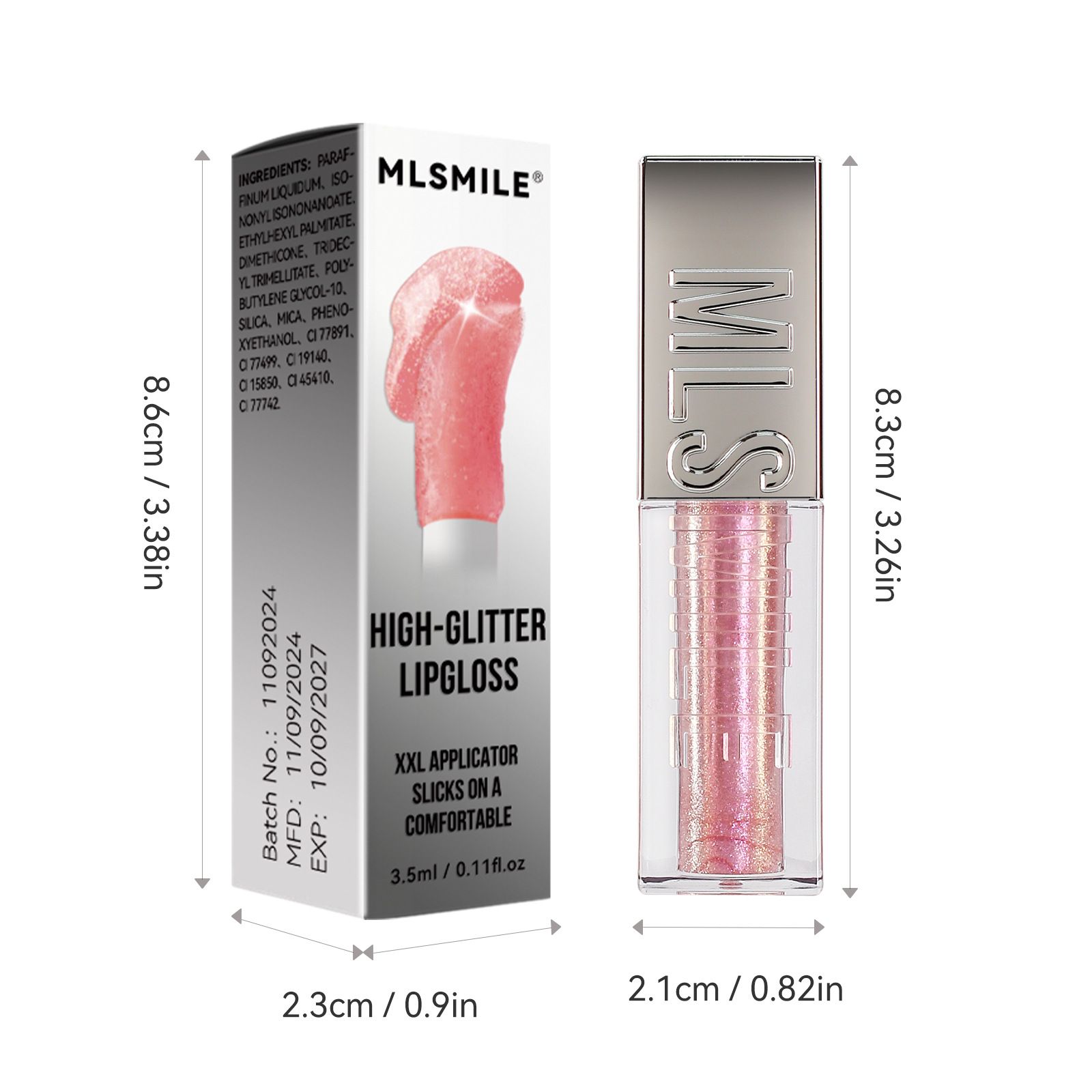 Flash-shining mirror surface lip gloss, transparent and luminous lip balm, lipstick, moisturizing and hydrating lip oil view 6