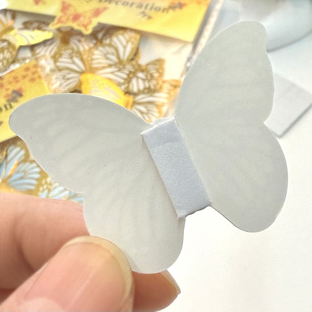 24 pcs / set  3D dimensional gold embossed mini butterfly sticker wall decals for party use, suitable for decorating a birthday cake