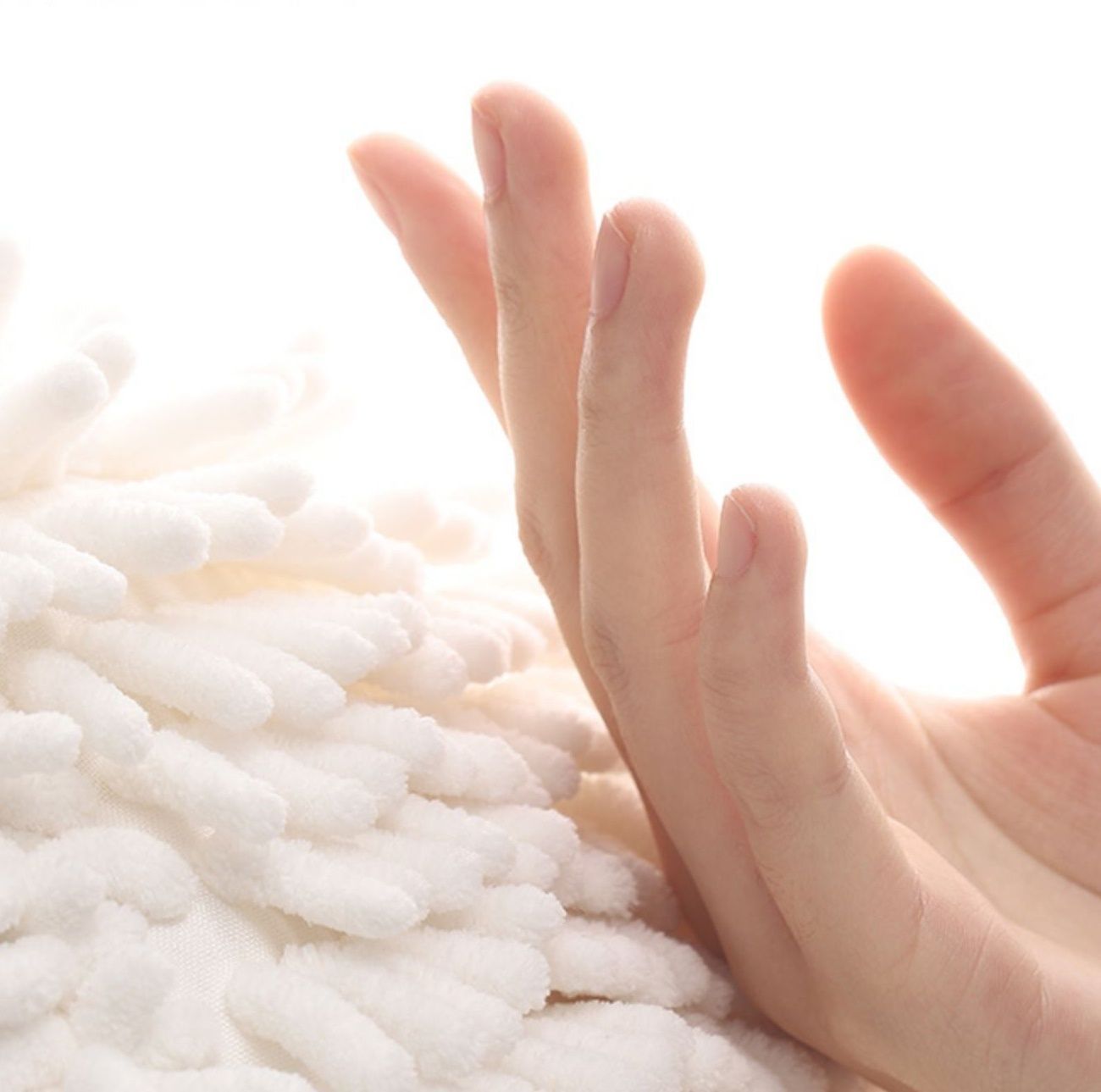 Plain woolen hand towel, thick Nordic wall-mounted cleaning cloth for kitchen furniture, water-absorbing hand towel