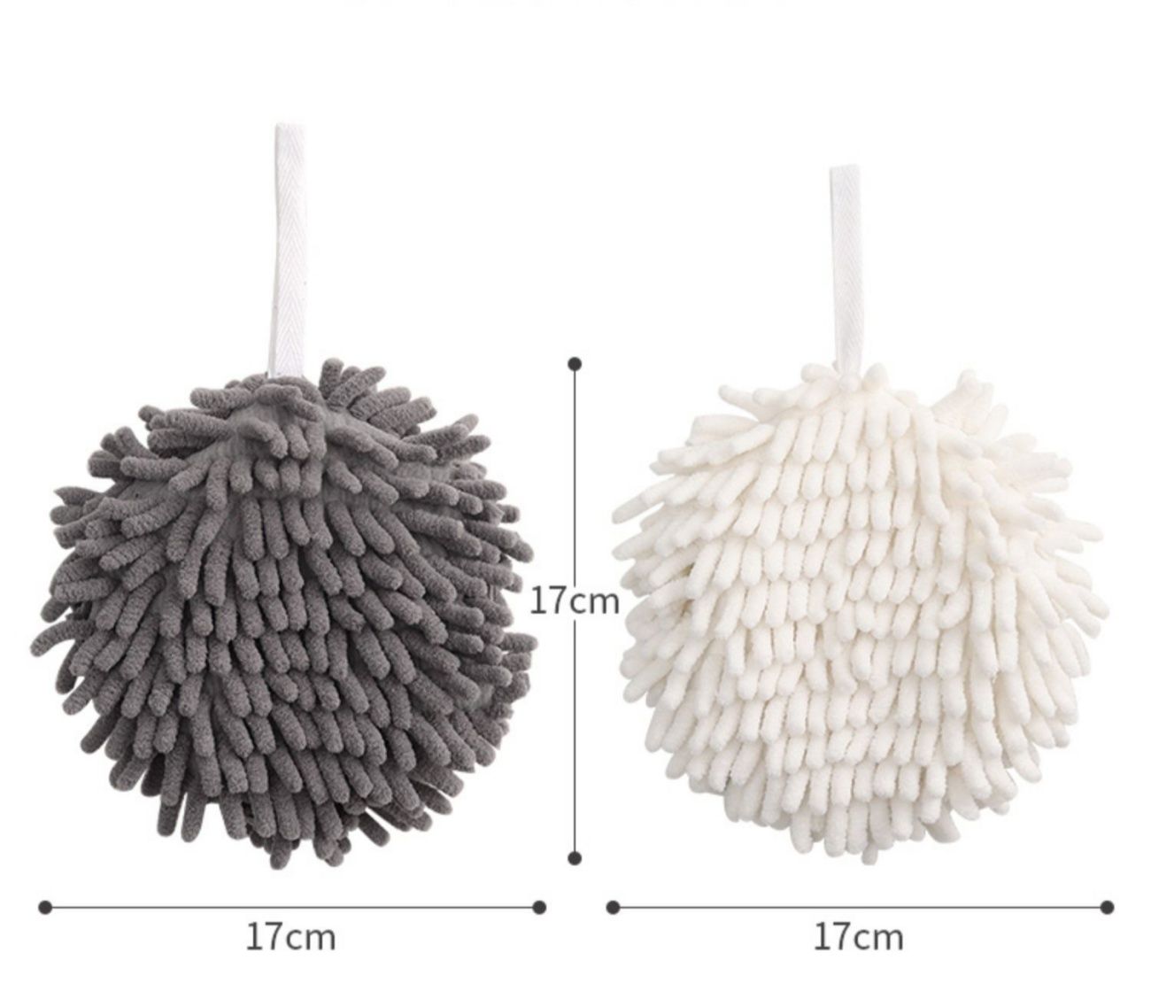 Plain woolen hand towel, thick Nordic wall-mounted cleaning cloth for kitchen furniture, water-absorbing hand towel