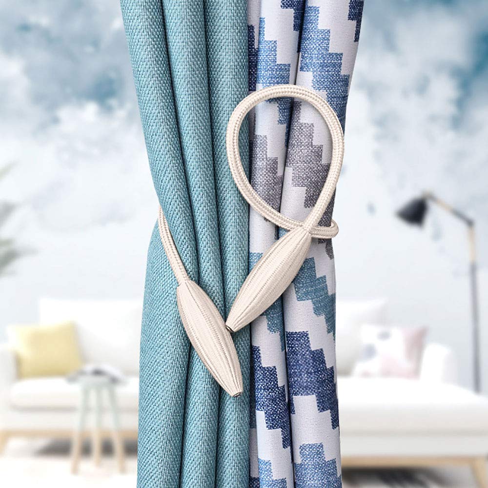 2pcs /  Pair Curtain Tiebacks Clips Creative Window Drape Twist Tie Backs European Style Custom Made Curtain Holders Decorative Draperies Holdbacks