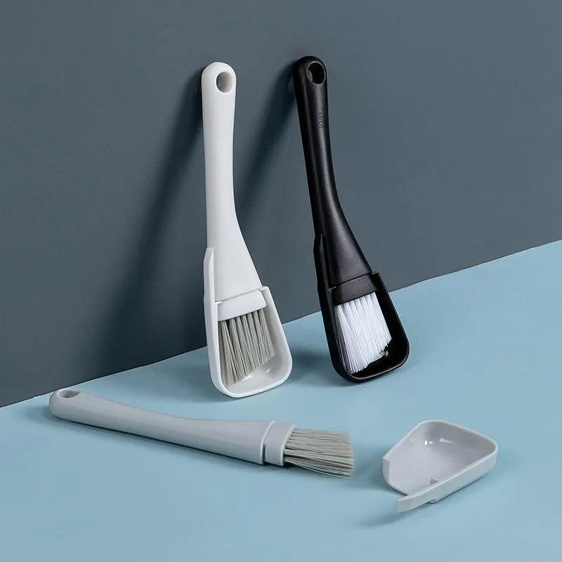 Window Groove Cleaning Brush Windows Slot Cleaner for Door Floor Gap Keyboard Brush+Dustpan 2 In 1 Household Cleaning Tools Kit
