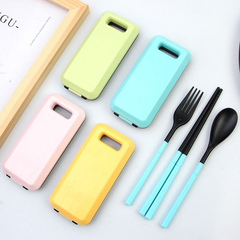 Foldable chopstick set - Portable and easy to carry. Extendable spoon. Miniature travel and tourism supplies. Outdoor tableware.
