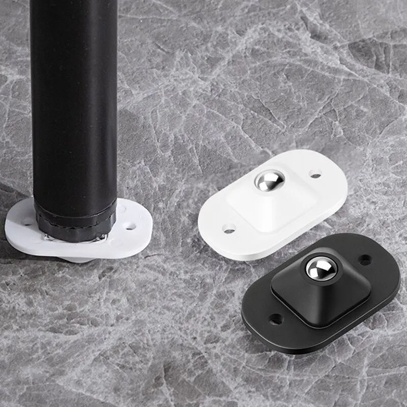 Self Adhesive Caster Mini Swivel Wheels Stainless Steel Universal 360 Degree Rotation Pulley for Furniture Storage Box