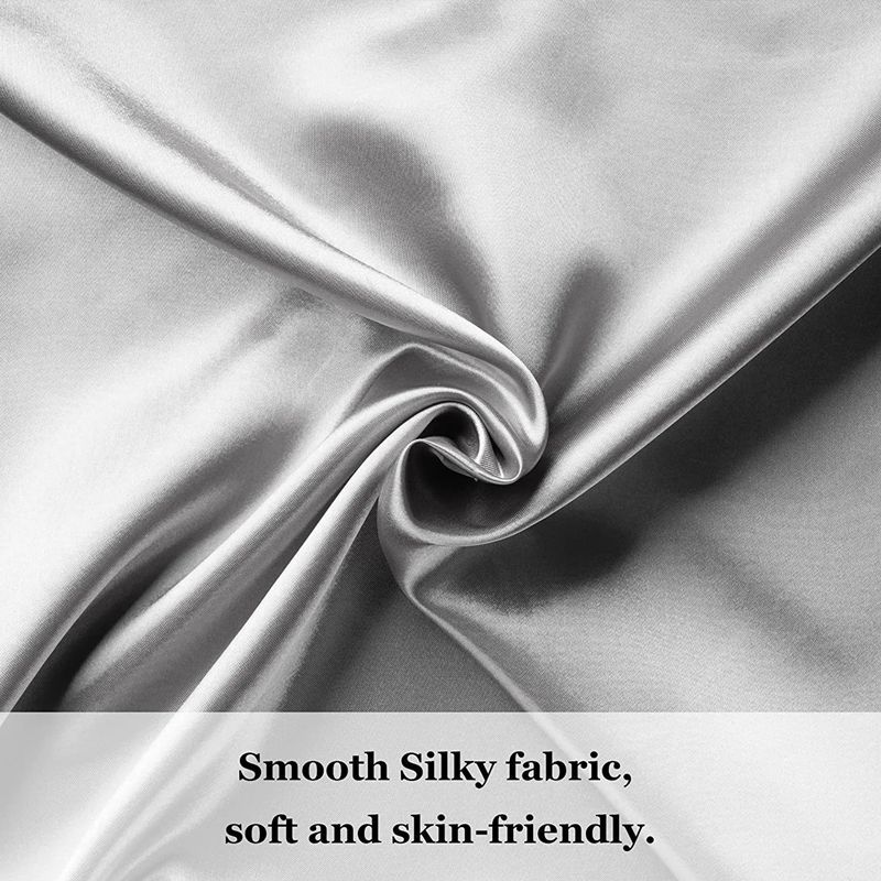 Solid High-Quality Silky Satin Skin Care Pillowcase Hair Anti Pillow Case Queen King Full Size Pillow Cover