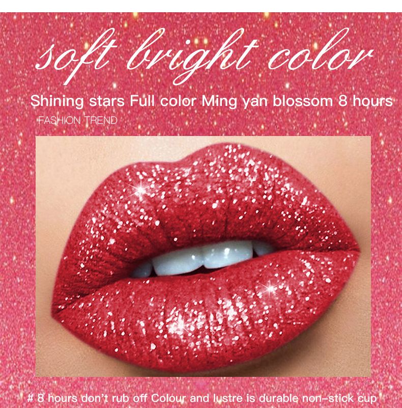 Matte metallic lip gloss, non-sticky lip tint, color-enhancing liquid lipstick, lip balm view 3