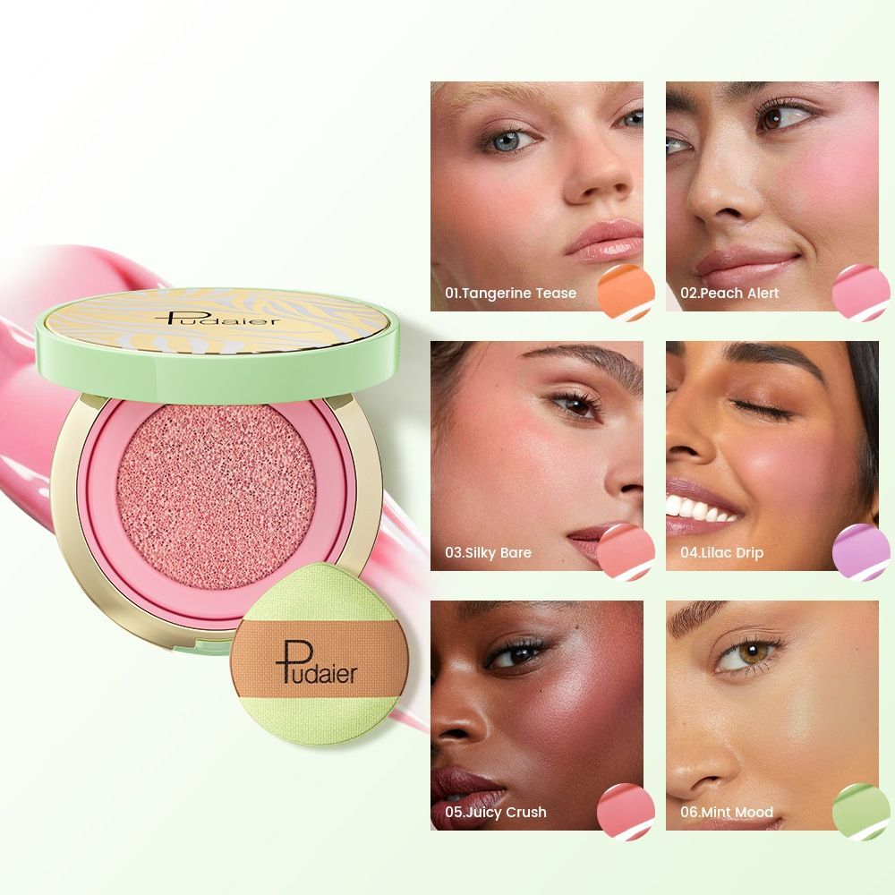 Foam Lipstick Highlighter Waterproof Long-lasting 6-color Liquid Lipstick Blush Makeup Product