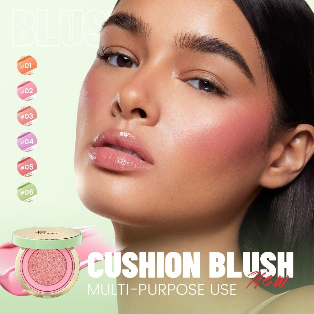Foam Lipstick Highlighter Waterproof Long-lasting 6-color Liquid Lipstick Blush Makeup Product