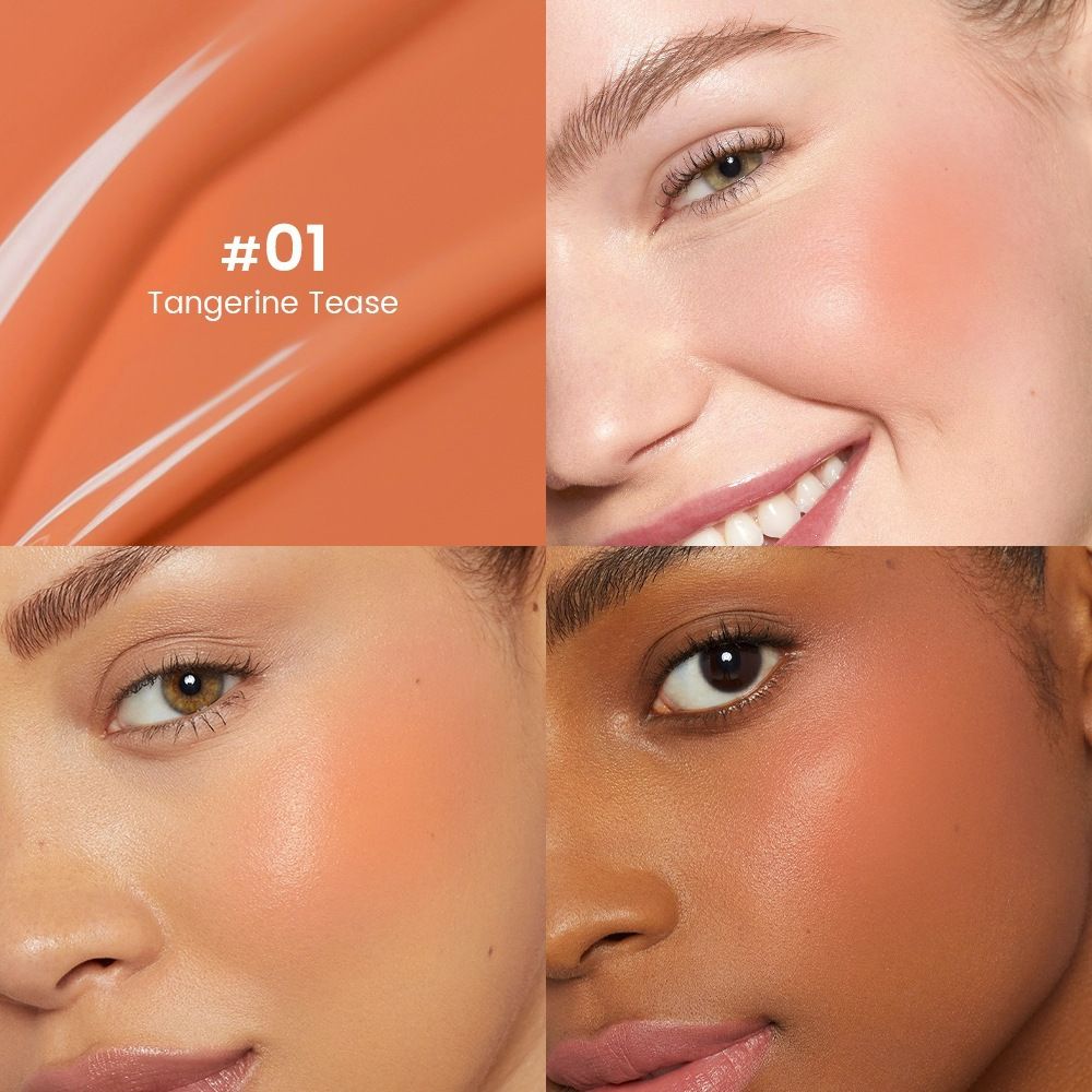 Foam Lipstick Highlighter Waterproof Long-lasting 6-color Liquid Lipstick Blush Makeup Product