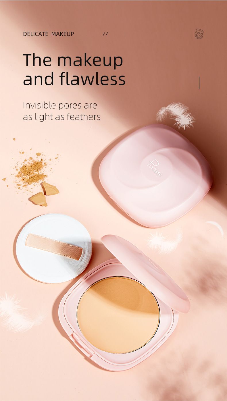 Pudaier Foundation Powder Setting Powder Loose Powder Waterproof Concealer Powder Stick Anti-Oil Powder Compact view 4