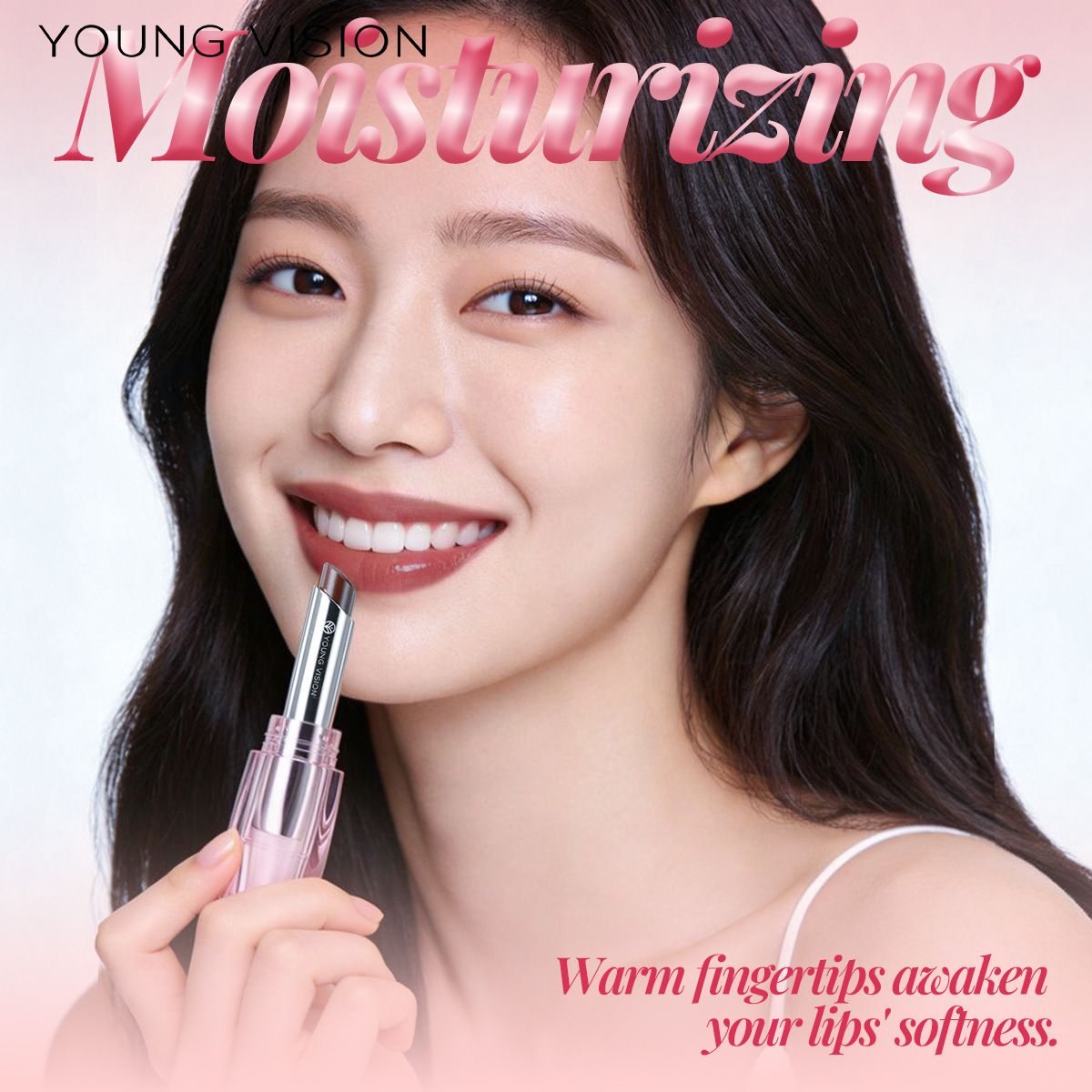 YOUNG VISION 6-color Moisturizing Lipstick - Transparent with Colorful Lip Liner - Temperature-Change Lip Balm