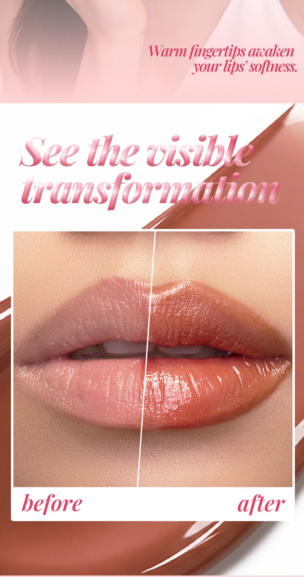 YOUNG VISION 6-color Moisturizing Lipstick - Transparent with Colorful Lip Liner - Temperature-Change Lip Balm view 5