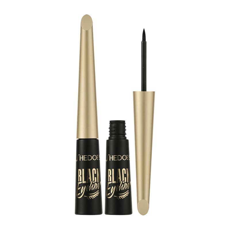 Shedoes Small Gold Eyeliner Liquid Resists Water, Sweat, Does Not Bleed, Is Natural and Lasts Long with Quick Drying view 2
