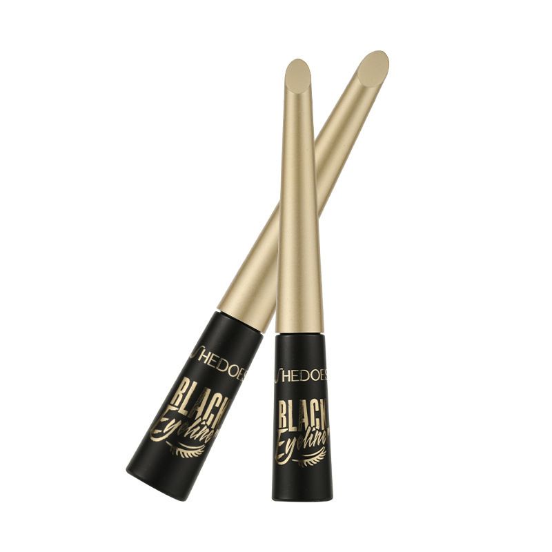Shedoes Small Gold Eyeliner Liquid Resists Water, Sweat, Does Not Bleed, Is Natural and Lasts Long with Quick Drying view 4