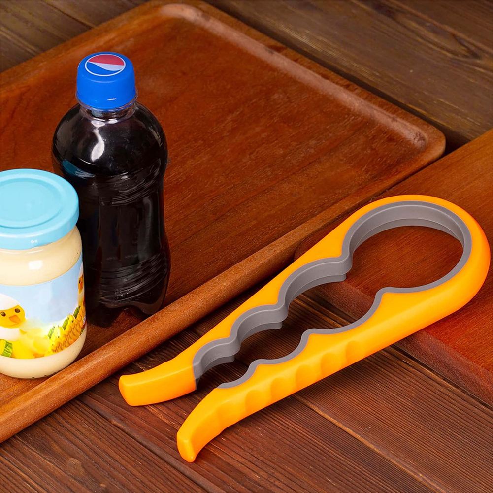 Four-in-one multi-functional can opener, kitchen household bottle opener, anti-slip bottle opener, simple lid opener, labor-saving gadget