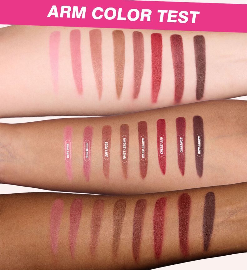 PAGE VINE Double-Tip Lip Brush Velvet Lip Liner Pen Waterproof Non-staining Lip Pen