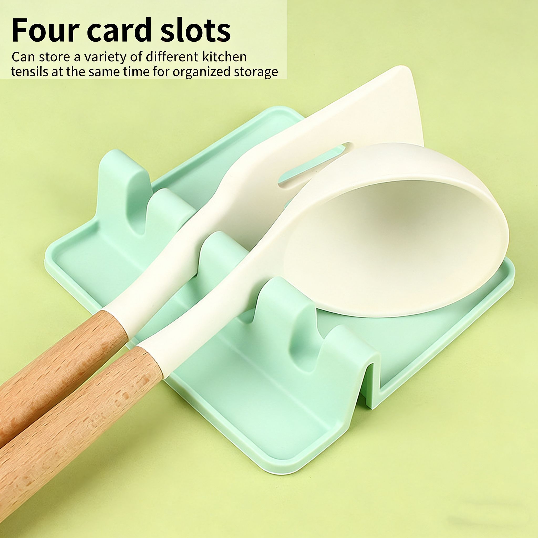 Silicone kitchenware storage tray, storage rack, silicone dish holder, drip pad, heat-resistant ladle pad