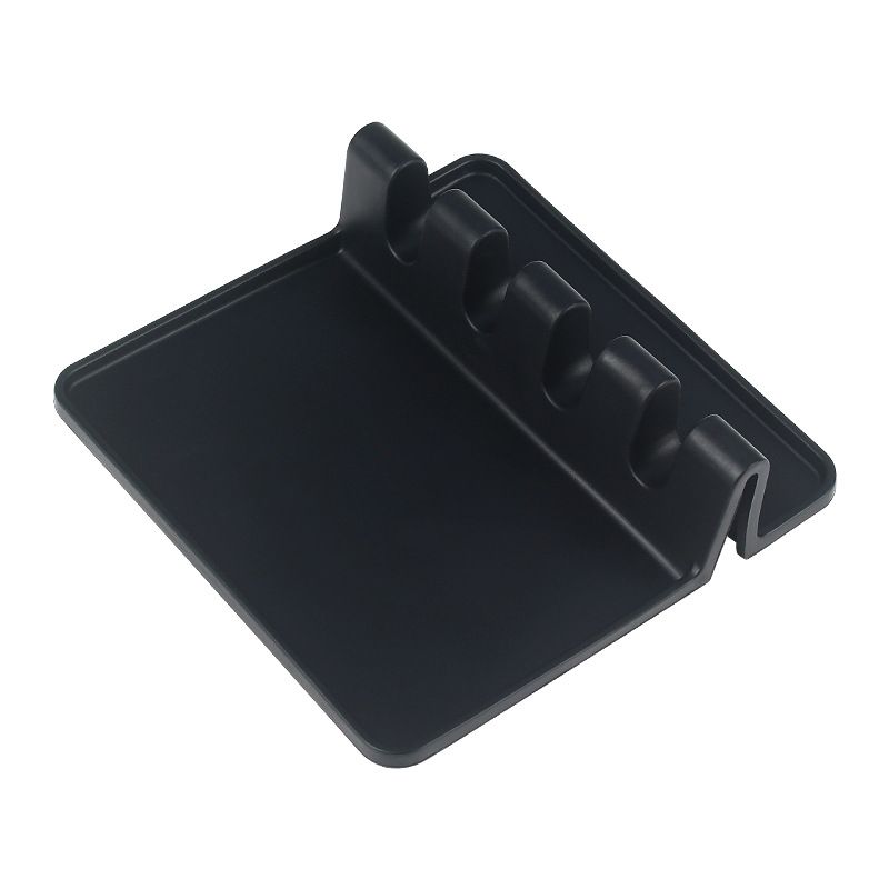 Silicone kitchenware storage tray, storage rack, silicone dish holder, drip pad, heat-resistant ladle pad