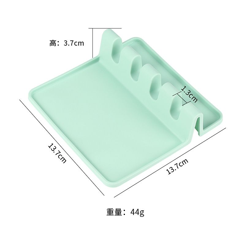 Silicone kitchenware storage tray, storage rack, silicone dish holder, drip pad, heat-resistant ladle pad