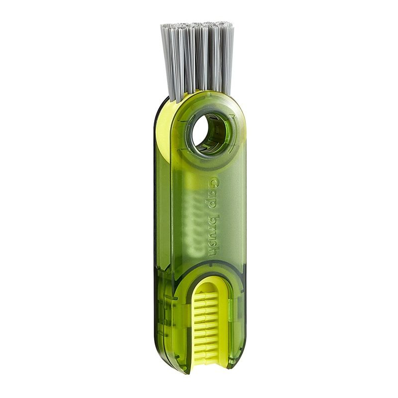 Cup lid cleaning brush for cleaning the gaps of the insulated cup and the three-in-one U-shaped cup brush for cleaning the nipple of the bottle and the cleaning tool for the cup mouth - silicone brush