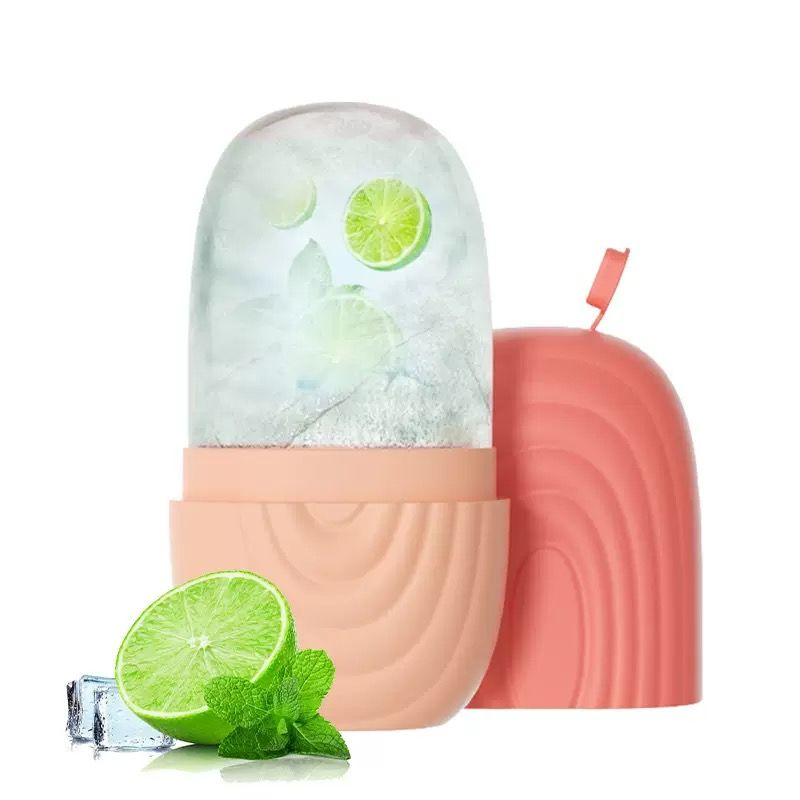 Silicone facial mask ice pack, facial ice massage roller, ice block mold, ice roller beauty ice pack