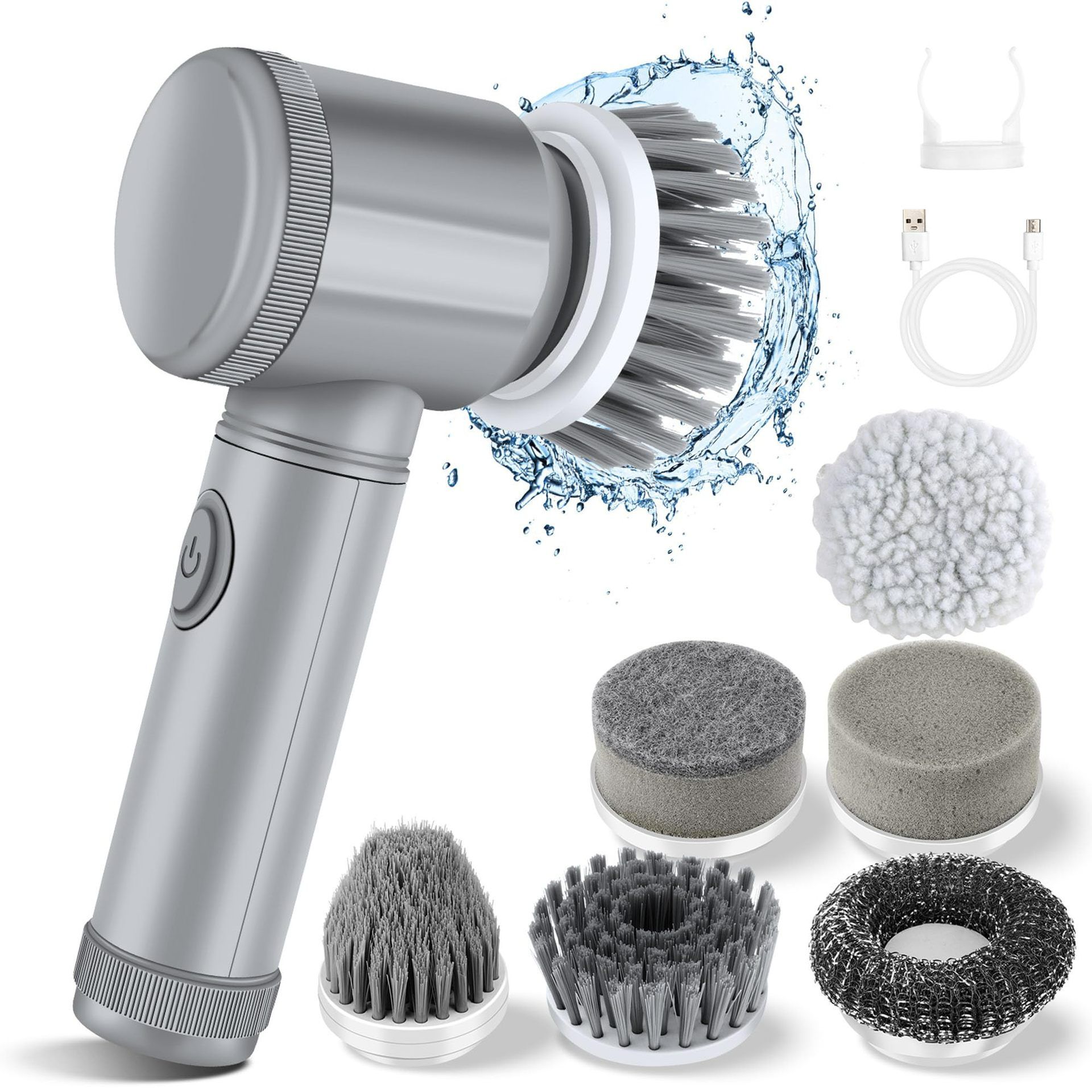 TEMU Bestselling Electric Cleaning Brush - Multi-functional Cleaner for Kitchens and Bathrooms, Electric Shoe Shine