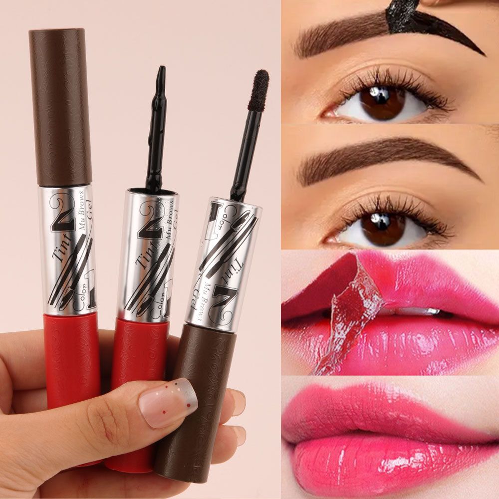 [Foreign Trade] Double-ended peel-off eyebrow gel, eyebrow tint, peel-off lip gloss, natural brow 3D coloring cream view 4