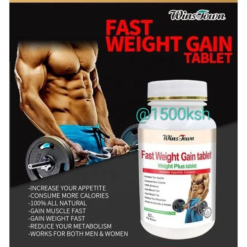 FAST WEIGHT GAIN TABLETS ; INCREASE YOUR APPETITE, CONSUME MORE CALLORIES, 100% ALL NATURAL, GAIN MUSCLES FAST, REDUCE YOUR METABOLISM, GAIN WEIGHT FAST, WORKS FOR BOTH MEN AND WOMEN.