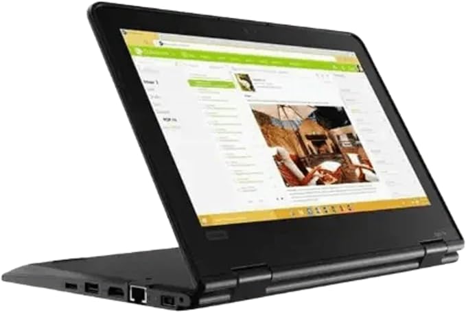 Lenovo ThinkPad Yoga 11e 11.6" Touchscreen Convertible Ultrabook Laptop – Intel Quad Core Processor, 8GB DDR3 RAM, 128GB SSD Storage, HD Webcam, Wi-Fi, Bluetooth, Windows, Durable Student & Business P