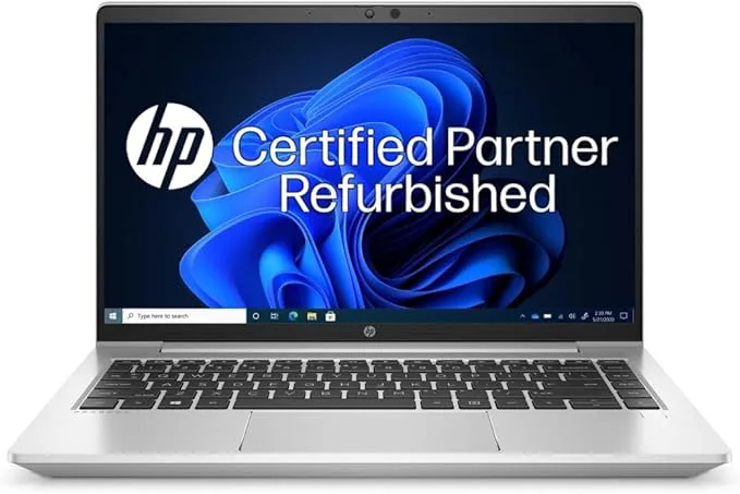 HP EliteBook 840 G6 – Intel Core i5 8th Gen, 8GB RAM, 256GB SSD, 14-inch Full HD Touchscreen, Windows 11 Pro with MS Office 2019, Backlit Keyboard, Silver Premium Business Laptop Plus free wired mouse