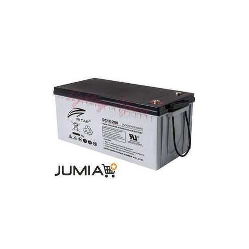 RITAR Heavy Duty GEL Battery 200ah/20hrs