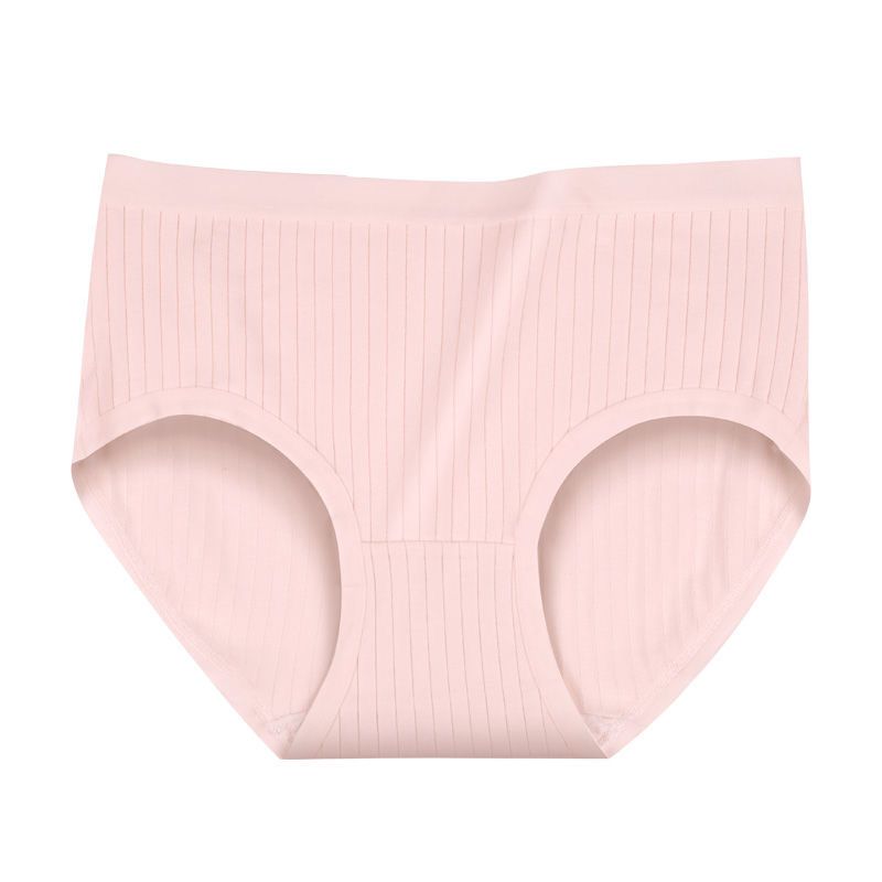 Cotton panties women's seamless cotton breathable women's briefs mid waist plus size girl bottoms