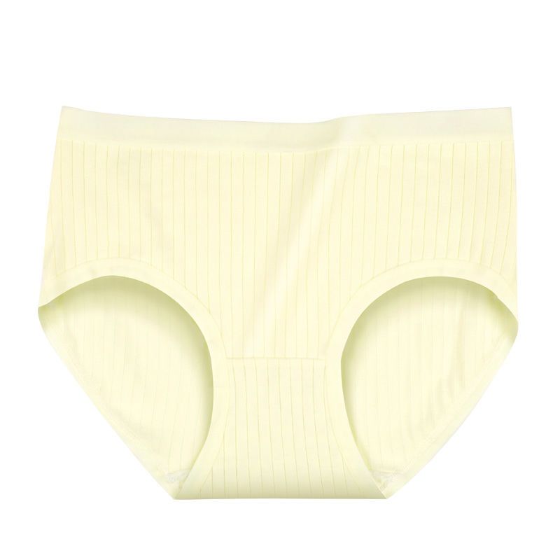 Cotton panties women's seamless cotton breathable women's briefs mid waist plus size girl bottoms
