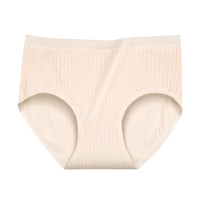 Cotton panties women's seamless cotton breathable women's briefs mid waist plus size girl bottoms