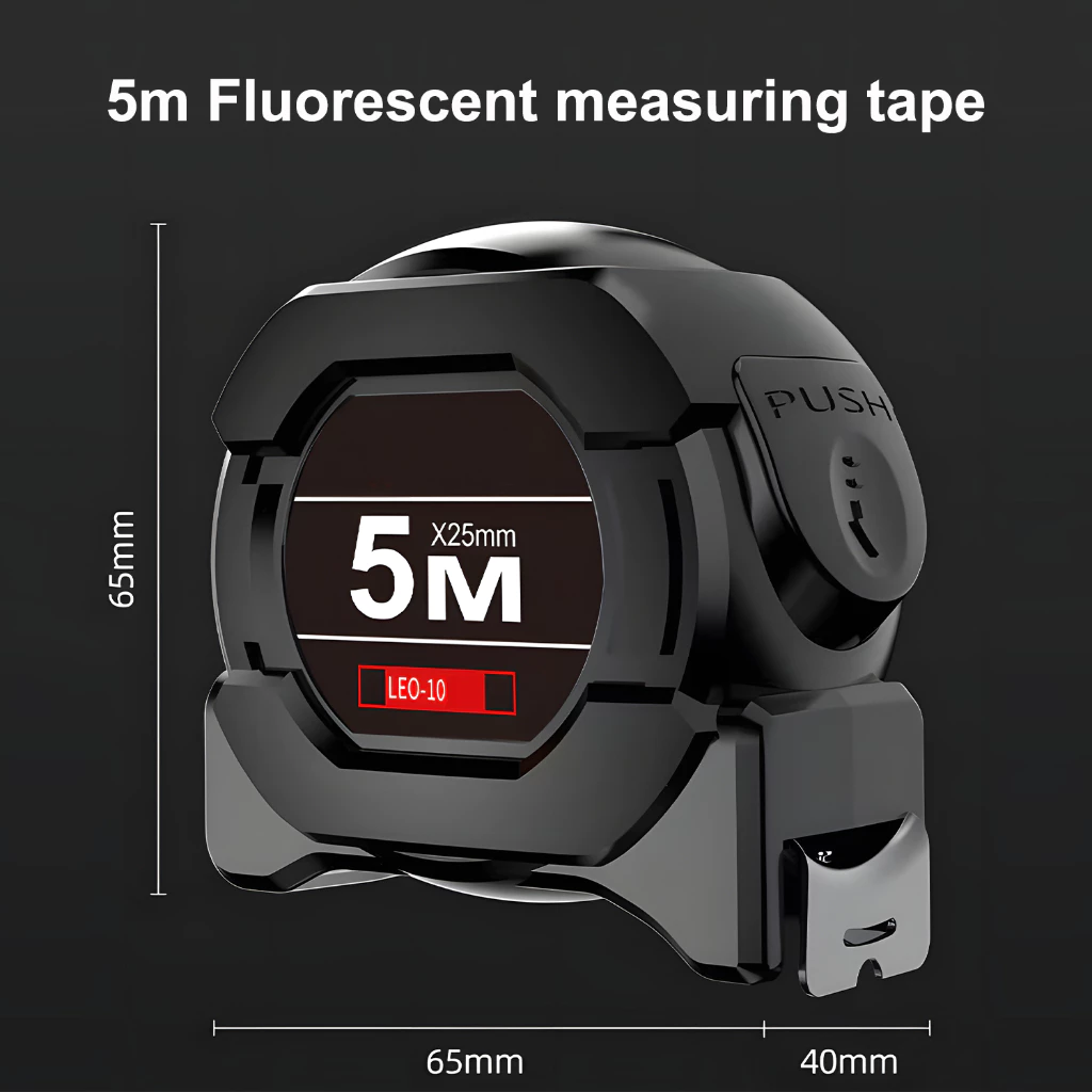TASKTOOL Fluorescent Tape Measure Self Locking High Precision Measuring Tape 5m 7.5m 10m Measurement Tape