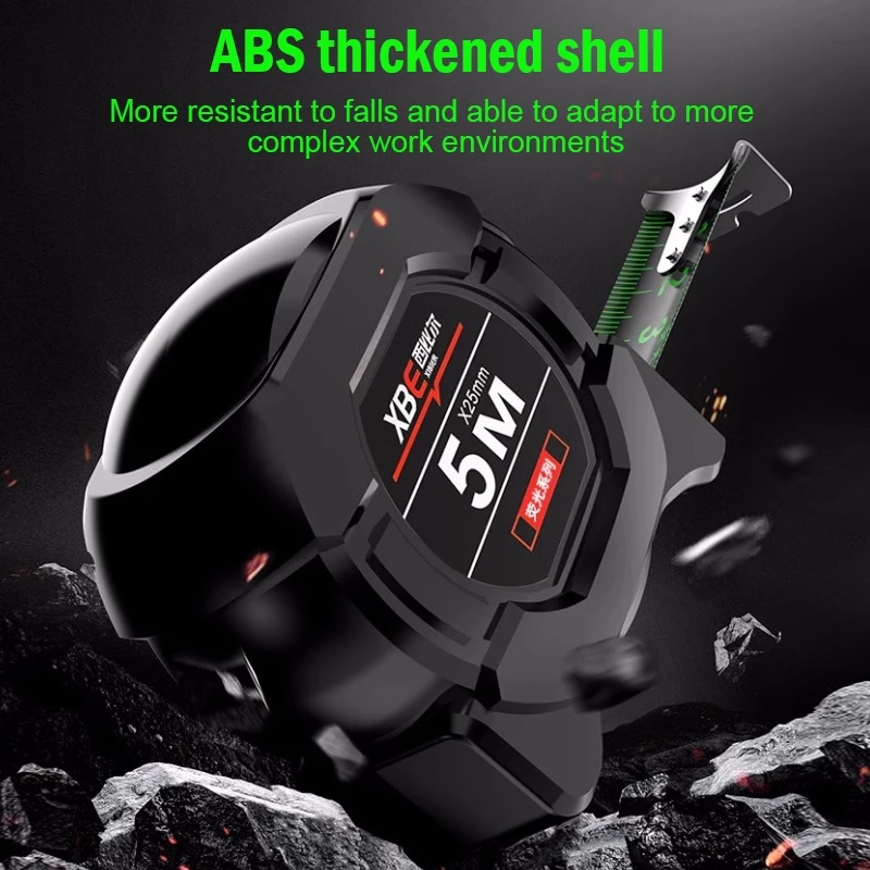 TASKTOOL Fluorescent Tape Measure Self Locking High Precision Measuring Tape 5m 7.5m 10m Measurement Tape