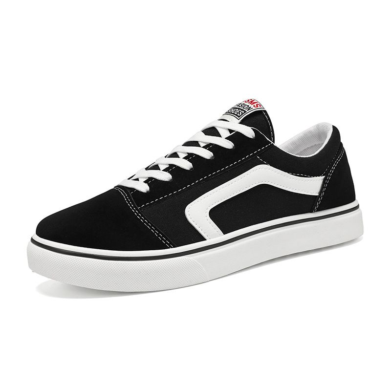 Size 46 to 41 Men shoes black sneakers casual canvas shoes