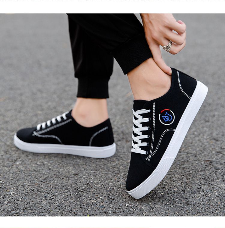 Men shoes canvas shoes flat shoes for male