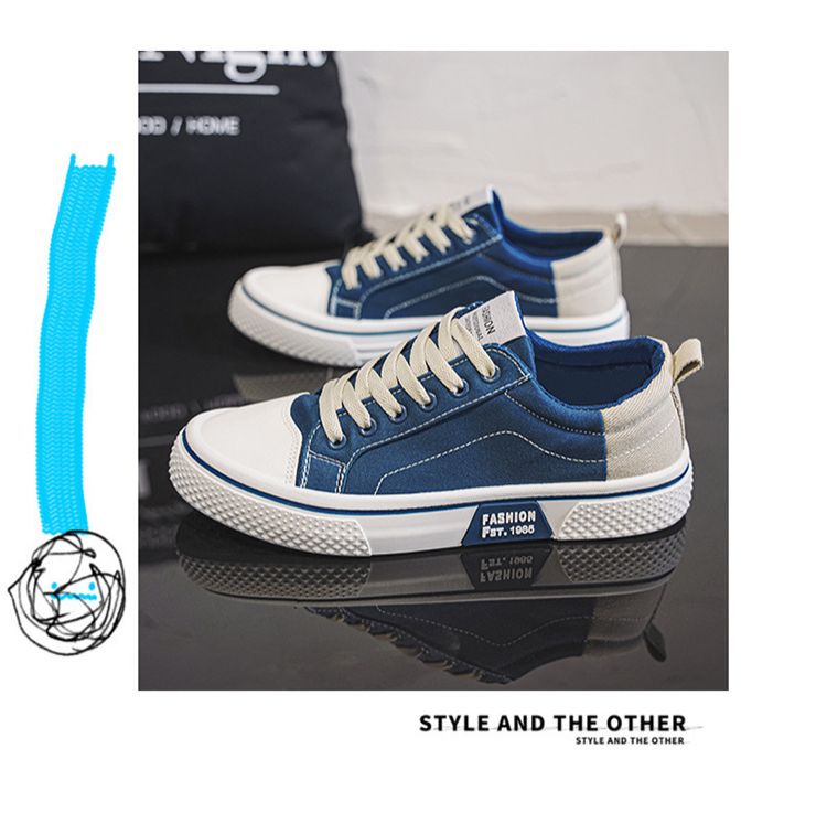 Size 47-41 Plus size men shoes canvas shoes men shoes sneakers contrast color shoes